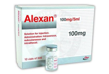 ALEXAN 100 MG/5 ML IV/SC 10 INT. ENJ. INF. ICIN COZ. ICEREN 10 FLAKON